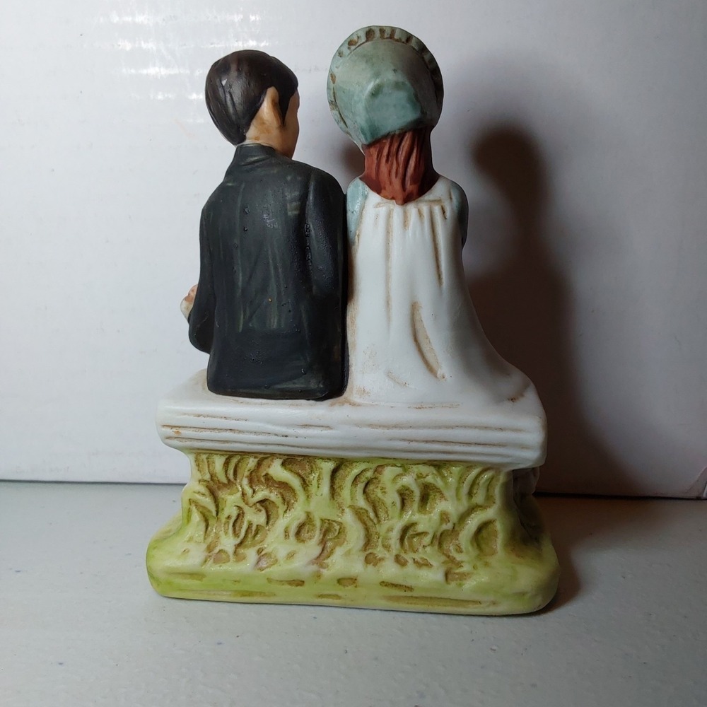 Vintage 1979 Norman Rockwell Figurine "Lovers" Dave Grossman Designs Japan - Picture 3 of 4